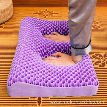 Custom purple TPE gel pillow